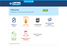 Tablet Screenshot of partner.lenel.com