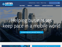 Tablet Screenshot of lenel.com